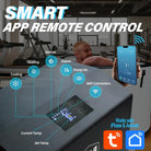 Gray smart air cooler for deep round inflatable ice bath tub with full-body immersion