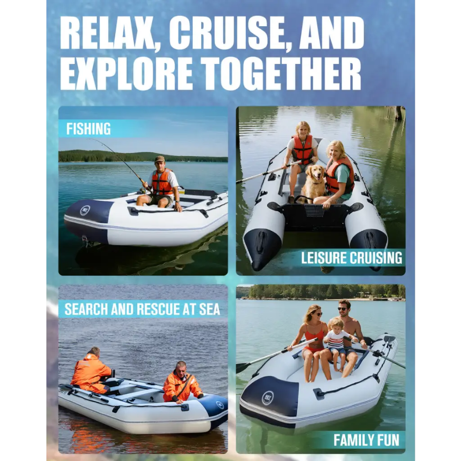 Inflatable boat uses featuring Durable Inflatable Boat from the 10ft Heymarina Series