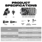 Electric fin with 160W motor, carbon fiber, black silver hoverboard