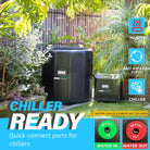 Black Elite PRO cold plunge ice bath tub and chiller made from durable drop stitch material