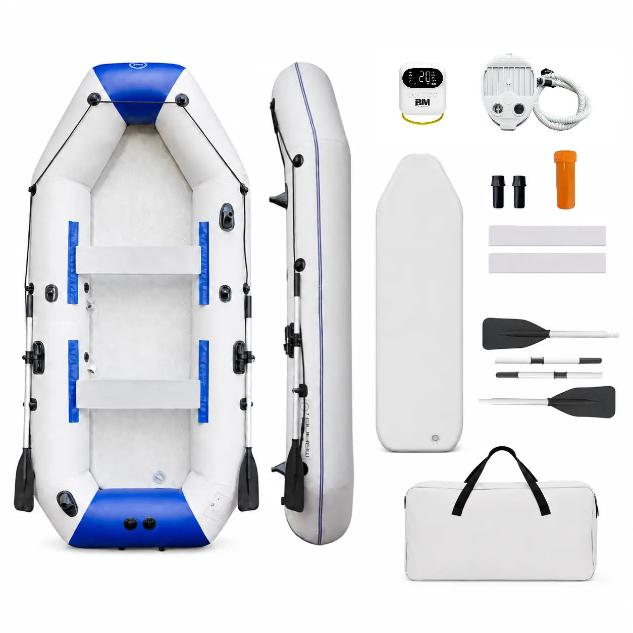 10 ft Inflatable Fishing Boat with Rod Holders