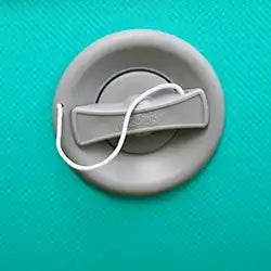 Gray inflatable valve.