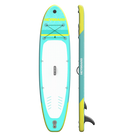 mint green inflatable stand up paddle board