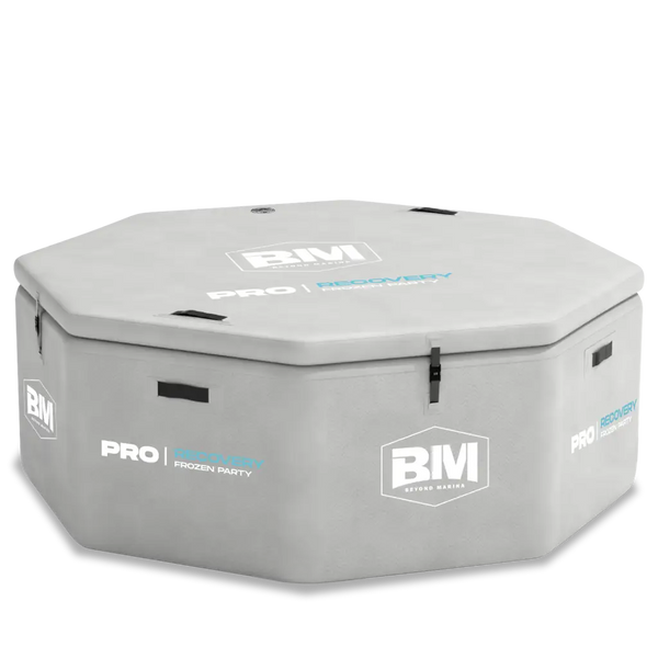 Hexagonal insulated container of HyperChill OctaPlunge Inflatable Ice Bath Tub