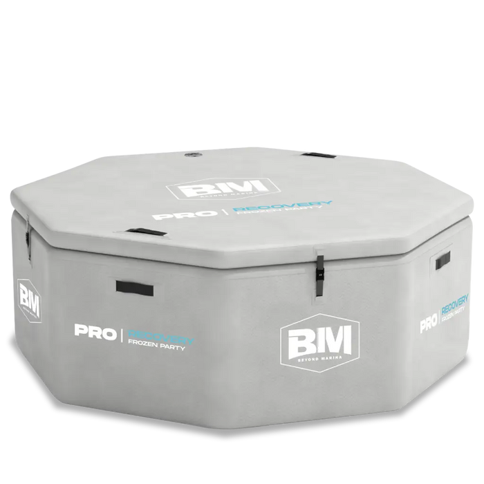 Hexagonal insulated container of HyperChill OctaPlunge Inflatable Ice Bath Tub