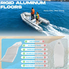 Gray aluminum floor for Titan inflatable dinghy boat, reinforced edges