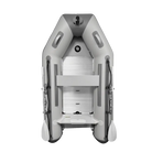 Gray Titan inflatable dinghy boat for fishing, compact with seating and storage