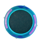 Blue and purple inflatable floating platform 8x6x6 with repair kit