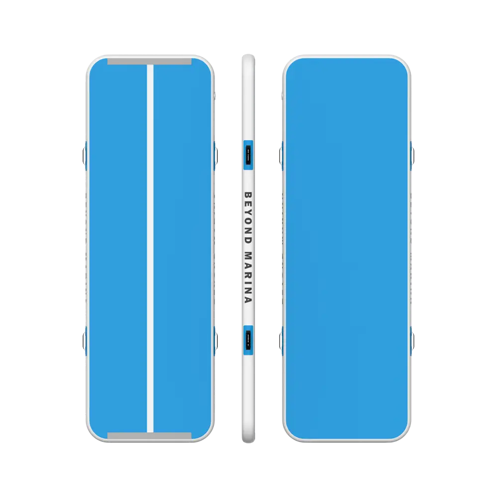 Blue phone case with Beyond Marina Air Track Inflatable Gymnastics Mat - Pastel