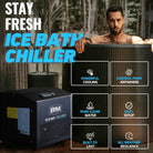 Inflatable Ice Tub and Bath Chiller with Powerful Cooling and All-Weather Resilience
