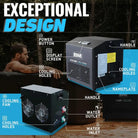 Cold plunge chiller units for inflatable ice tubs and ice bath chillers worldwide shipping