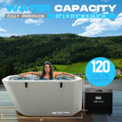 Inflatable Ice Tub ArcticEdge Pro with 120-gallon capacity and 1 HP chiller unit