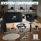 Black inflatable ice tub with deep oval design and Biv Pro branding