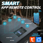 Inflatable ice tub with deep oval design and quiet 1 HP chiller