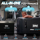 Inflatable ice tub with deep oval design, smart WiFi control, dual filtration, and quiet operation