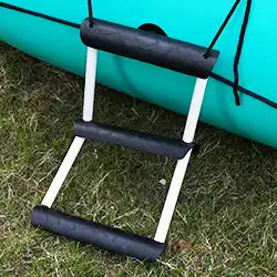 Kayak boarding ladder.