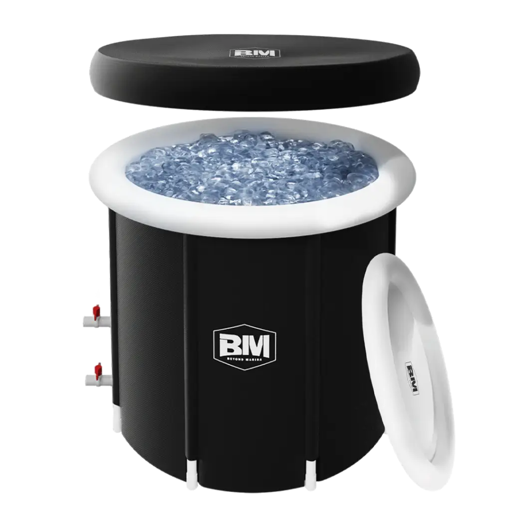 BEYOND MARINA Ice Bath Tub - Cold water ice maker in use