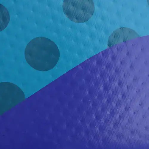 Textured blue and purple fabric.