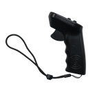 Black waterproof remote control with automatic lock, trigger, wrist strap, IP68 protection