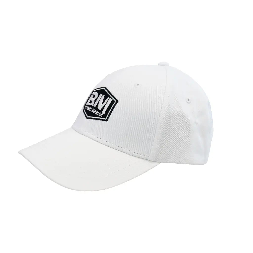White Baseball Cap with Shaka Embroidery - Stylish White Hat with Logo