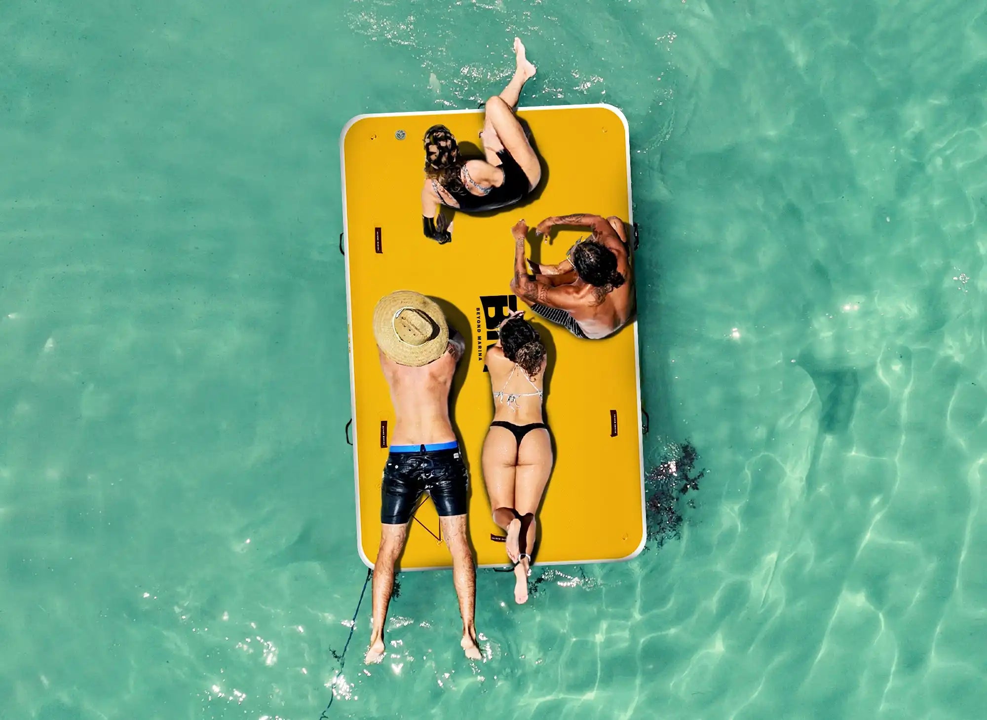 Beyond Marina inflatable floating dock